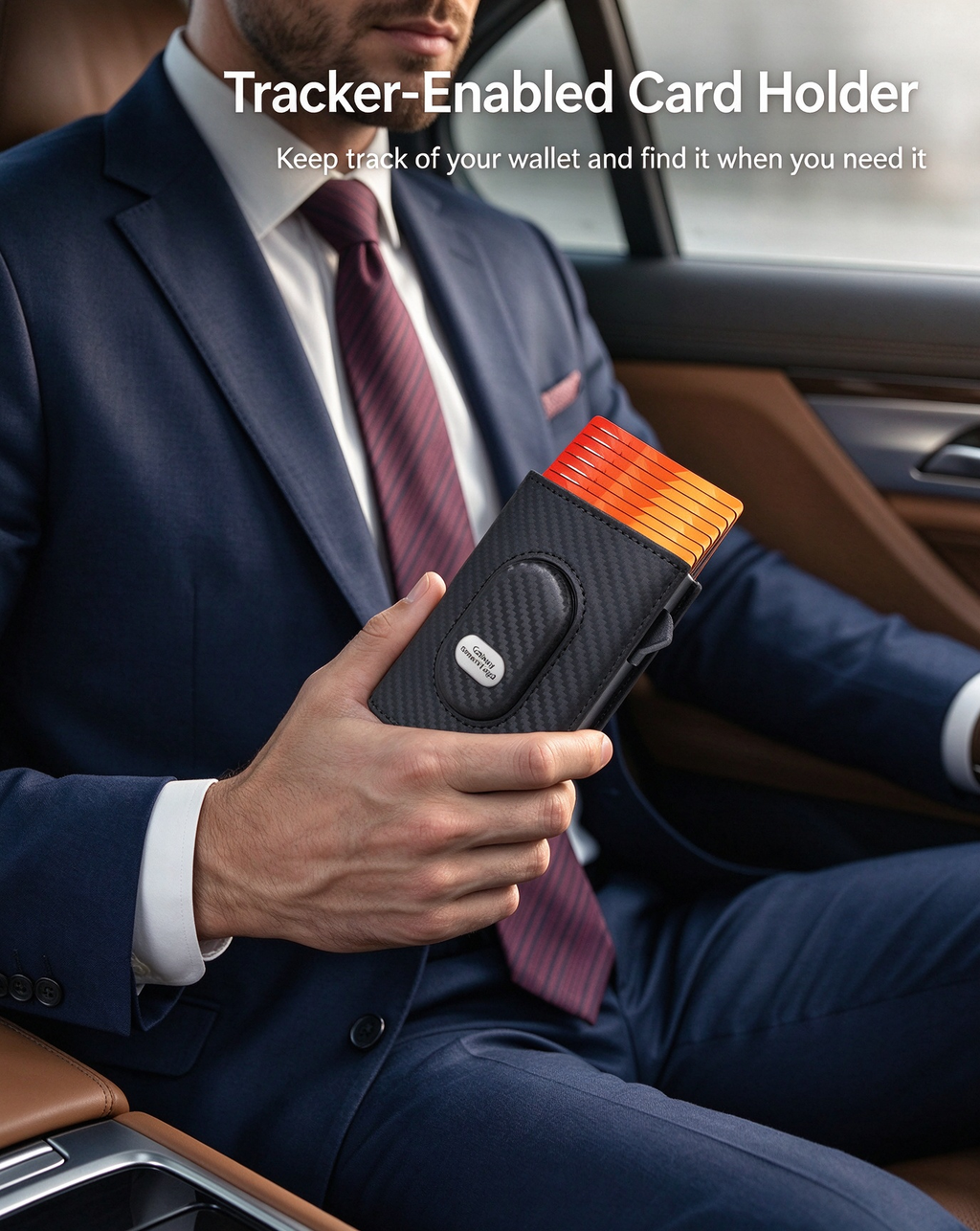 Galaxy SmartTag Compatible Pop Up Card Wallet RFID Blocking Card Holder