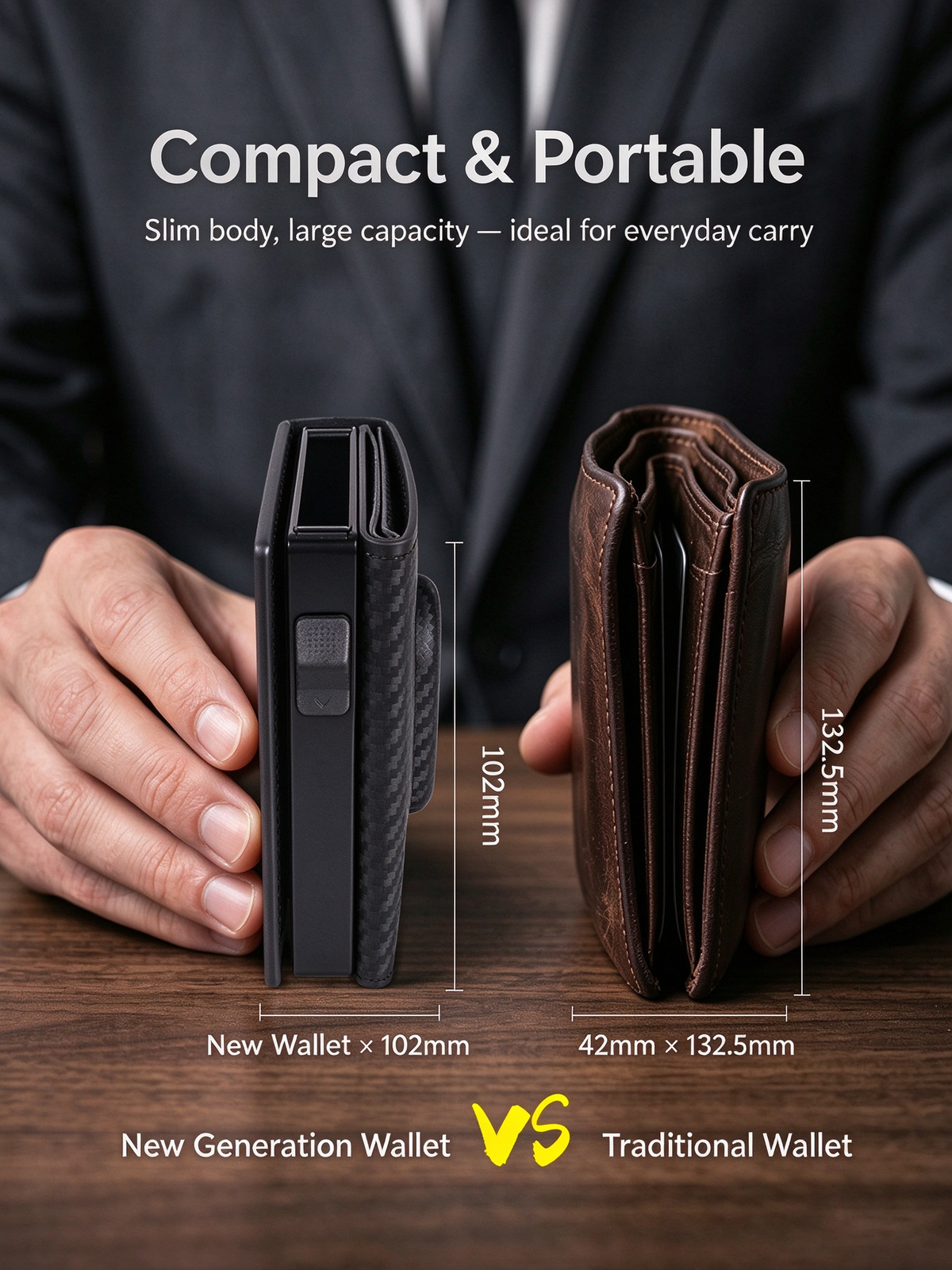 Galaxy SmartTag Compatible Pop Up Card Wallet RFID Blocking Card Holder