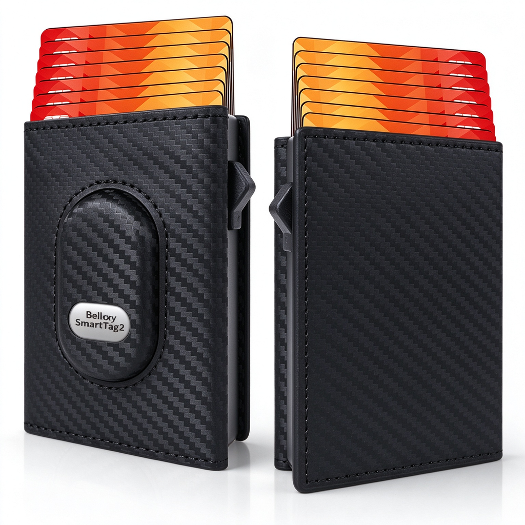 Galaxy SmartTag Compatible Pop Up Card Wallet RFID Blocking Card Holder